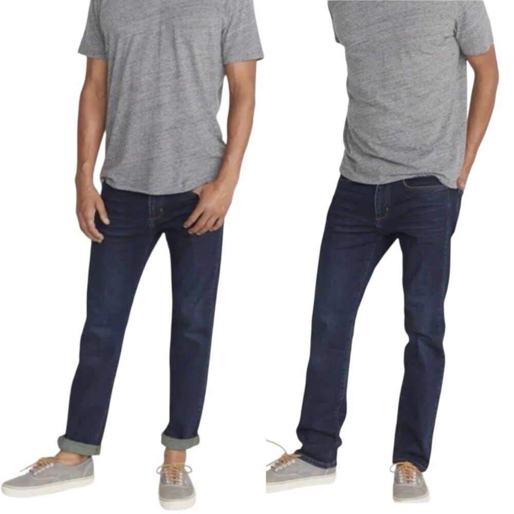 Marine Layer Original Slim Jeans Men’s 32x30 Fits 30x28 Blue Dark Stretch Denim